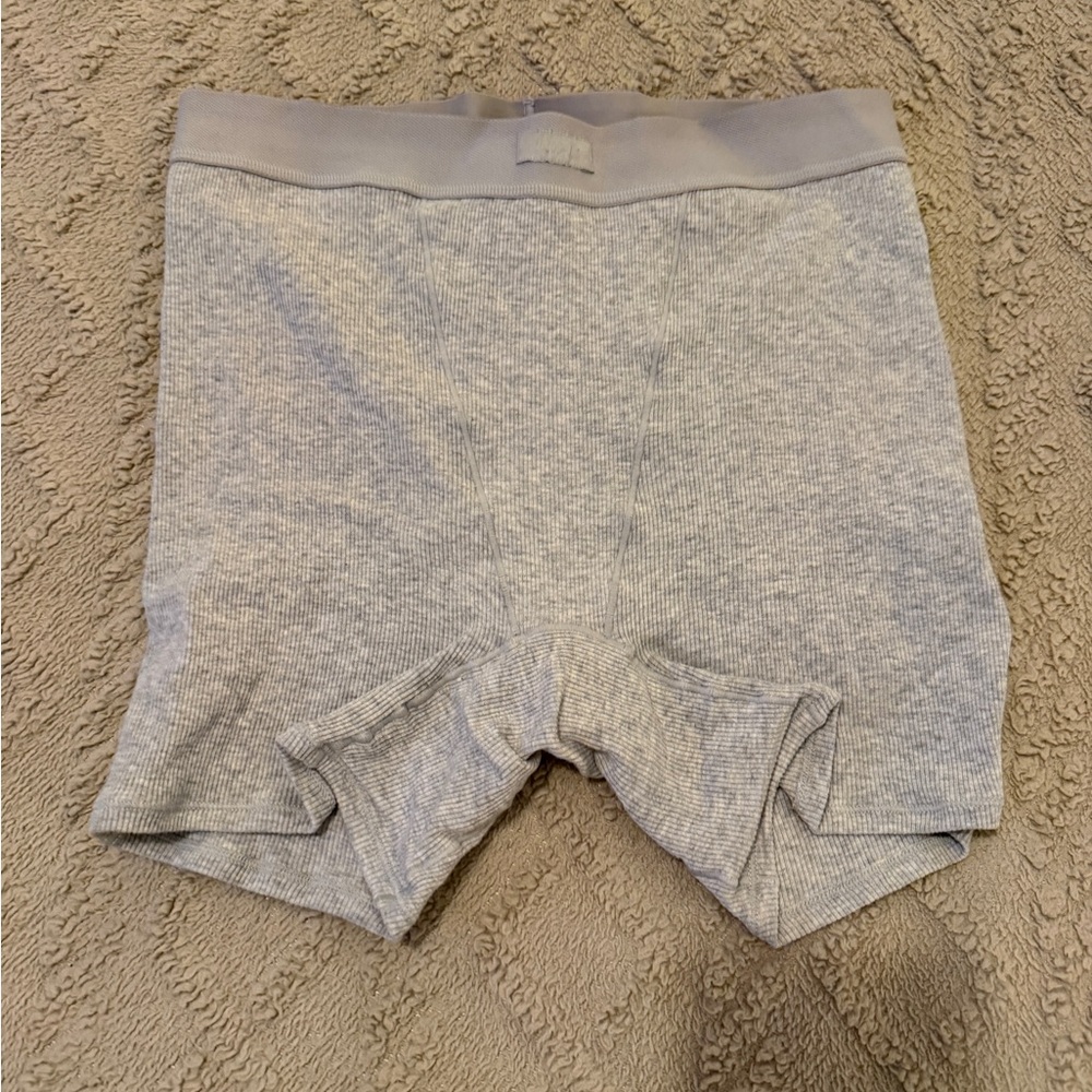 SKIMS Light Gray Ribbed Briefs